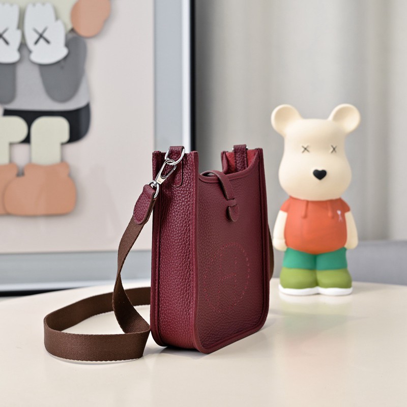 Hermes Evelyne Mini 17cm Bag TC Clemence Leather