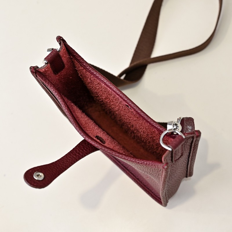 Hermes Evelyne Mini 17cm Bag TC Clemence Leather