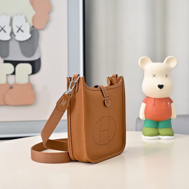 Hermes Evelyne Mini 17cm Bag TC Clemence Leather
