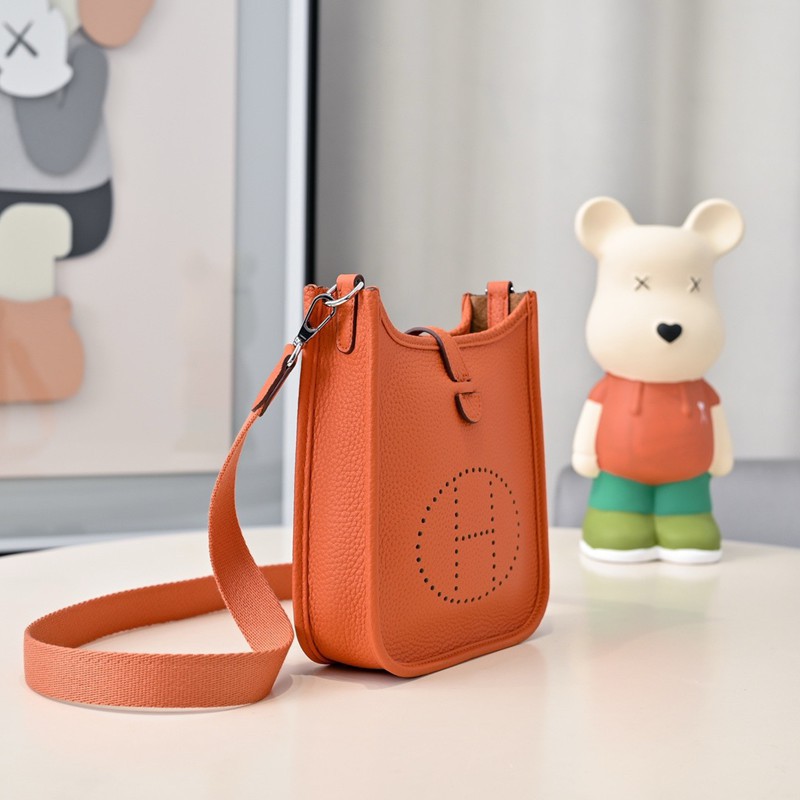 Hermes Evelyne Mini 17cm Bag TC Clemence Leather