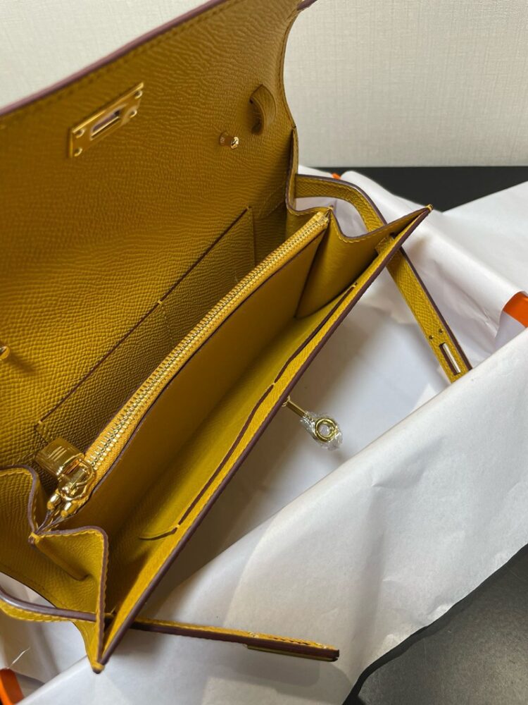 Hermes Kelly To Go Wallet WOC Epsom Leather 