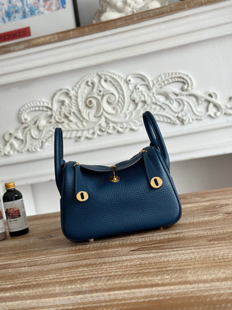 Hermes Lindy Mini 19cm Bag Taurillon Clemence Leather