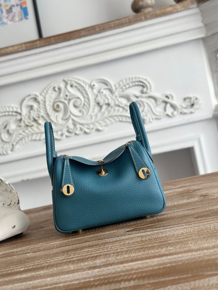 Hermes Lindy Mini 19cm Bag Taurillon Clemence Leather