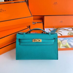 Hermes Mini Kelly Pochette Bag 22cm Epsom Leather 07