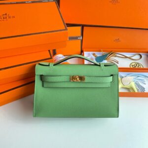 Hermes Mini Kelly Pochette Bag 22cm Epsom Leather 09