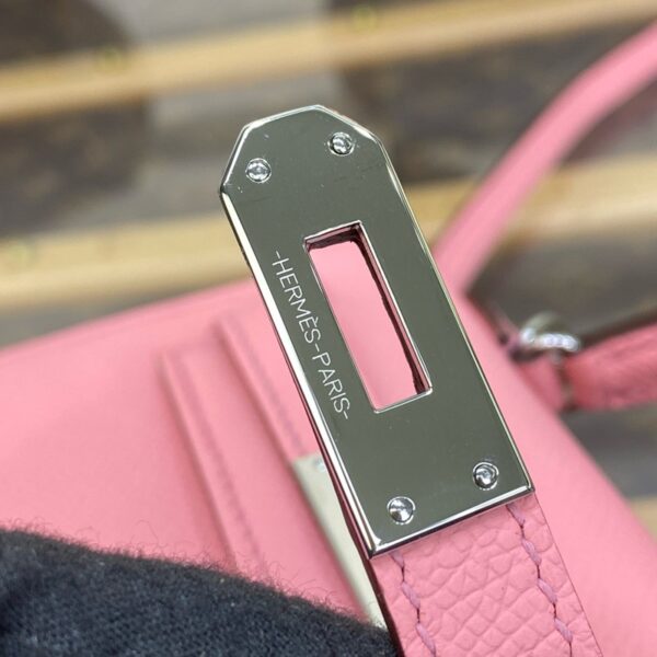 Hermes Mini Kelly II Bag 19cm Original Calfskin Leather Silver 18