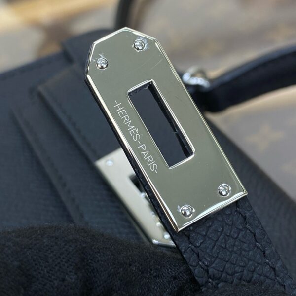 Hermes Mini Kelly II Bag 19cm Original Calfskin Leather Silver 21