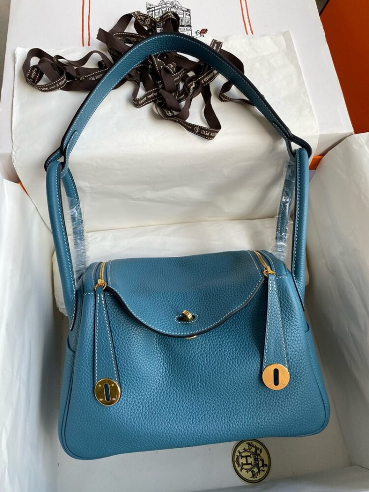 Hermes Lindy 26cm Bag Original Taurillon Clemence Leather