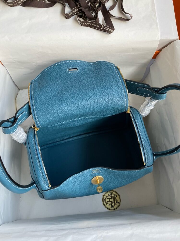 Hermes Lindy 26cm Bag Original Taurillon Clemence Leather