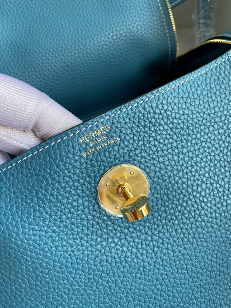 Hermes Lindy 26cm Bag Original Taurillon Clemence Leather