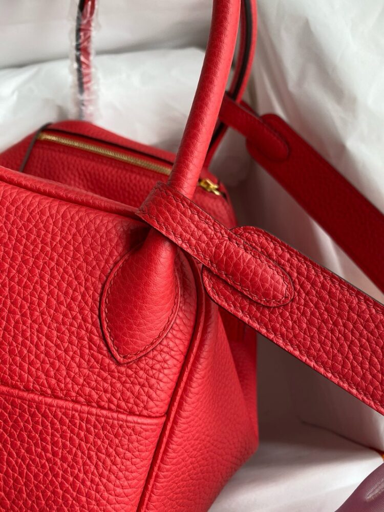 Hermes Lindy 26cm Bag Original Taurillon Clemence Leather