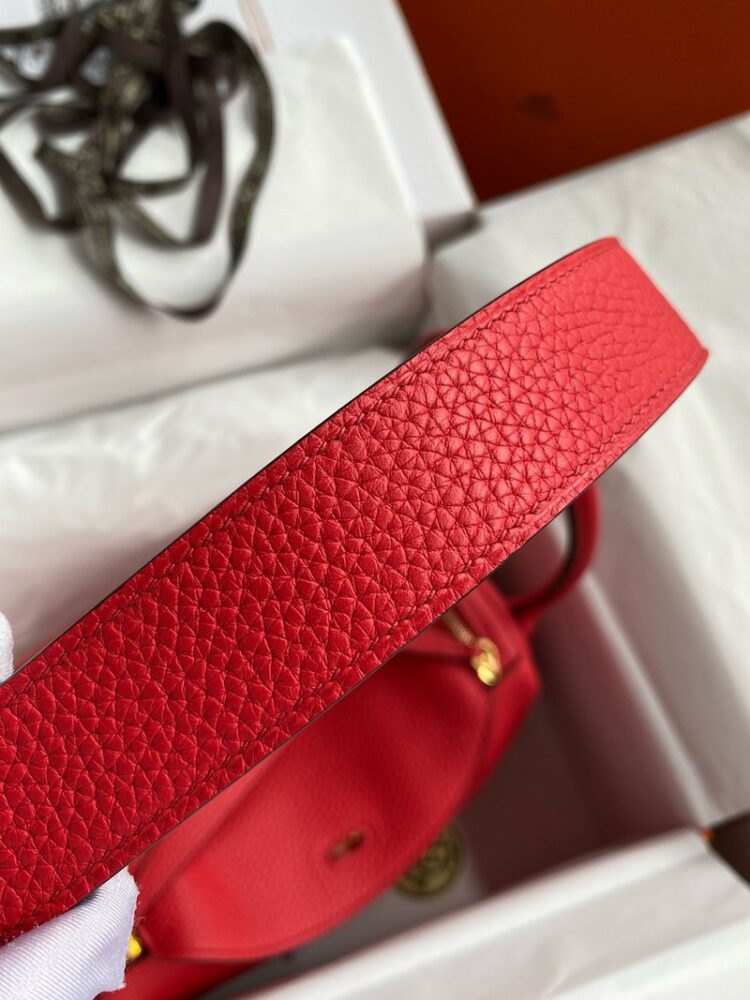 Hermes Lindy 26cm Bag Original Taurillon Clemence Leather