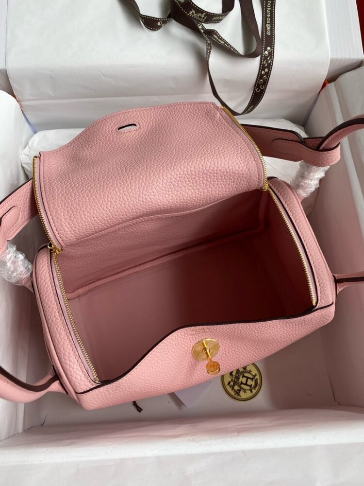 Hermes Lindy 26cm Bag Original Taurillon Clemence Leather