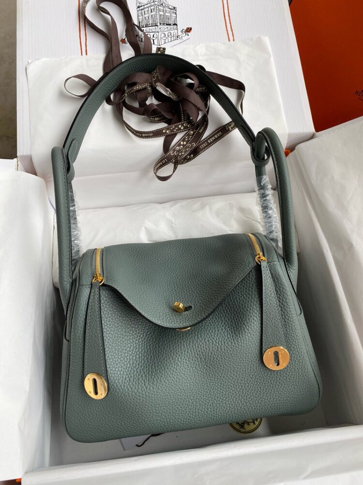 Hermes Lindy 26cm Bag Original Taurillon Clemence Leather