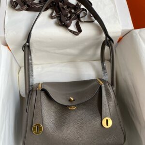 Hermes Lindy 26cm Bag Original Taurillon Clemence Leather 11