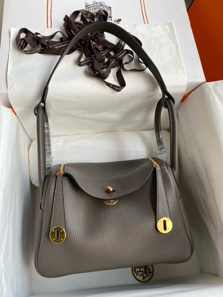 Hermes Lindy 26cm Bag Original Taurillon Clemence Leather