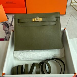 Hermes Kelly Danse 22cm Bag Evercolor Leather 13