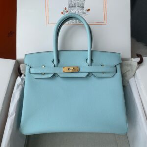 Hermes Birkin 30cm Bag Original Epsom Leather Full Handmade 15