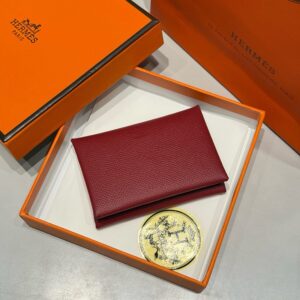 Hermes Calvi Duo Card Holder Wallet 11