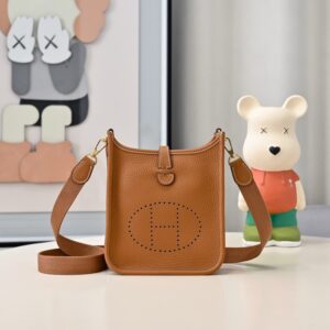 Hermes Evelyne Mini 17cm Bag TC Clemence Leather 05