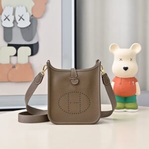 Hermes Evelyne Mini 17cm Bag TC Clemence Leather 07