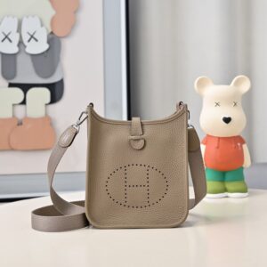 Hermes Evelyne Mini 17cm Bag TC Clemence Leather 12