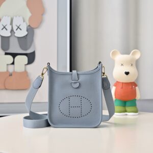 Hermes Evelyne Mini 17cm Bag TC Clemence Leather 13