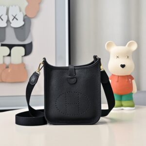 Hermes Evelyne Mini 17cm Bag TC Clemence Leather 14