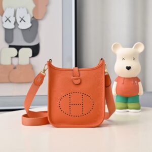 Hermes Evelyne Mini 17cm Bag TC Clemence Leather 16