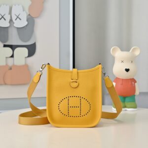 Hermes Evelyne Mini 17cm Bag TC Clemence Leather 21