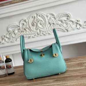 Hermes Lindy Mini 19cm Bag Taurillon Clemence Leather 05