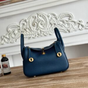 Hermes Lindy Mini 19cm Bag Taurillon Clemence Leather 07
