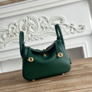 Hermes Lindy Mini 19cm Bag Taurillon Clemence Leather 12