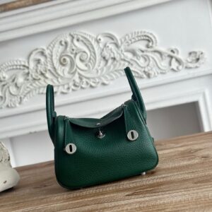 Hermes Lindy Mini 19cm Bag Taurillon Clemence Leather 13