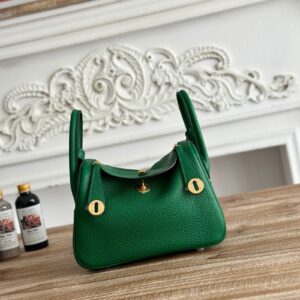 Hermes Lindy Mini 19cm Bag Taurillon Clemence Leather 16