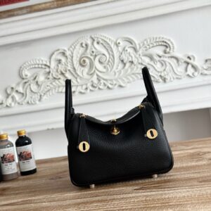 Hermes Lindy Mini 19cm Bag Taurillon Clemence Leather 18
