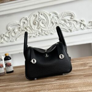 Hermes Lindy Mini 19cm Bag Taurillon Clemence Leather 19