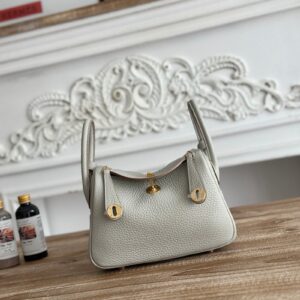 Hermes Lindy Mini 19cm Bag Taurillon Clemence Leather 28