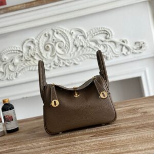 Hermes Lindy Mini 19cm Bag Taurillon Clemence Leather 32