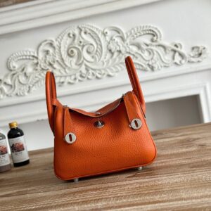Hermes Lindy Mini 19cm Bag Taurillon Clemence Leather 37