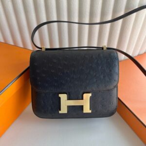 Hermes Mini Constance 19 Bag Ostrich Leather 03