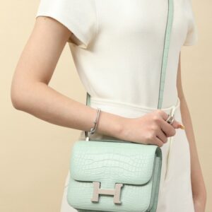 Hermes Mini Constance 19 Bag Niloticus Crocodile Leather 02