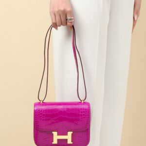 Hermes Mini Constance 19 Bag Niloticus Crocodile Leather 04