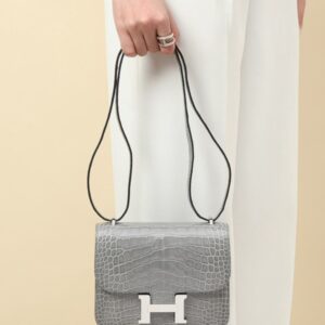 Hermes Mini Constance 19 Bag Niloticus Crocodile Leather 06