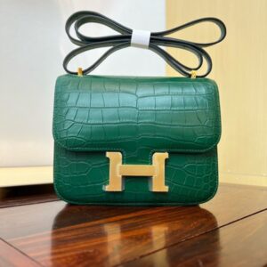 Hermes Mini Constance 19 Bag Shiny Alligator Crocodile 11