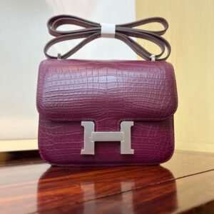 Hermes Mini Constance 19 Bag Shiny Alligator Crocodile 13