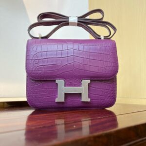 Hermes Mini Constance 19 Bag Shiny Alligator Crocodile 26