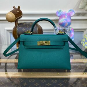 Hermes Mini Kelly II Bag 19cm Original Calfskin Leather 15