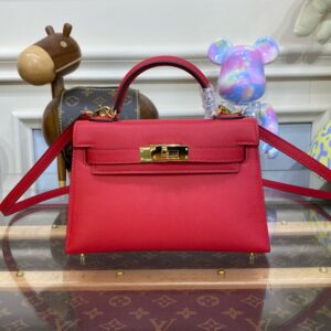 Hermes Mini Kelly II Bag 19cm Original Calfskin Leather 17
