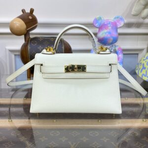 Hermes Mini Kelly II Bag 19cm Original Calfskin Leather 18
